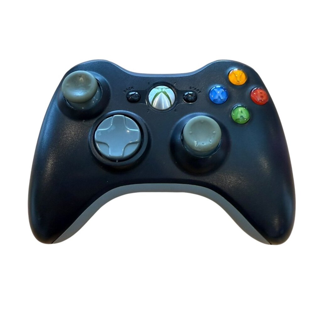 Official Microsoft Xbox 360 Black Wireless Controller Works Authentic